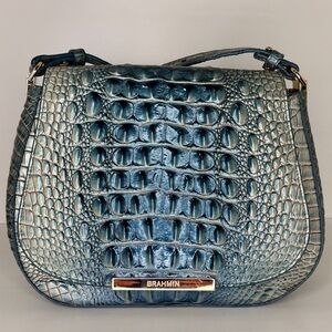 Brahmin Small Nadine in Petrol - EUC see notes